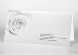 Verblassende Rose - Trauerkarte Motiv B-28